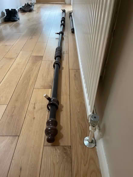 Photo of free Wooden curtain pole with all fixtures and fittings (Lodge Moor S10) #1