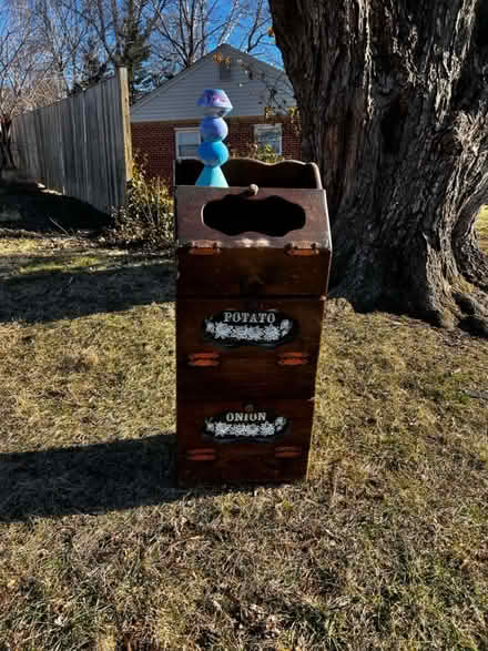 Photo of free Vintage vegetable storage hutch (North Wheaton) #2