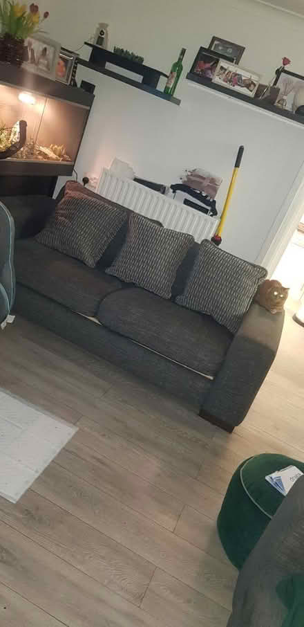 Photo of free Dark grey sofa (Dukinfield) #2