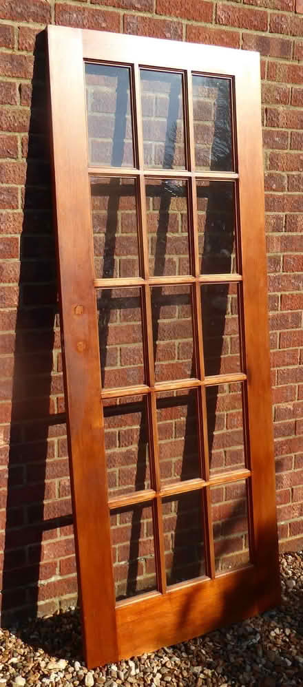 Photo of free 15 pane hardwood door (Boughton PE33) #1