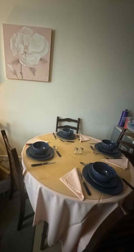 Photo of free Dining table solid wood and four chairs (West Drayton UB7) #1