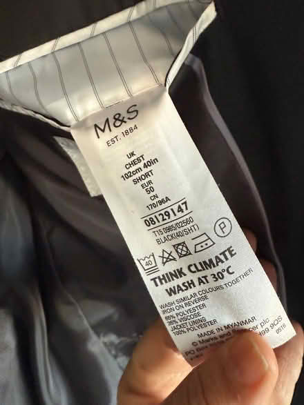 Photo of free m&s black blazer (Sharmans Cross B91) #1