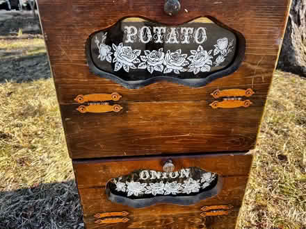 Photo of free Vintage vegetable storage hutch (North Wheaton) #1