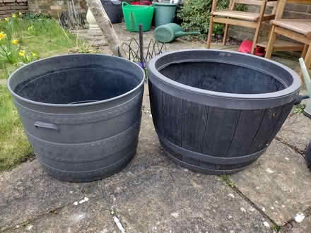 Photo of free 2 x very large garden planters (Eastbourne BN21 2) #1