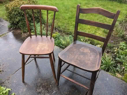 Photo of free Pair odd wooden chairs - suitable upcycling (IP3) #1