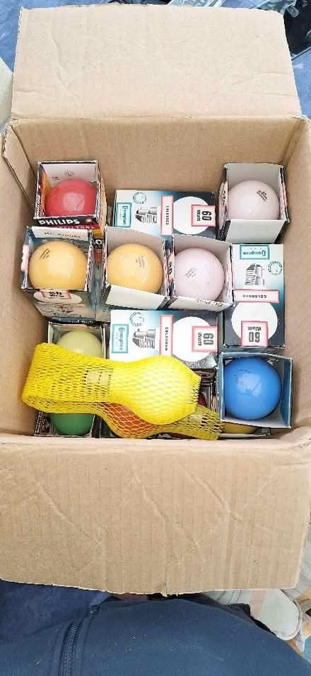 Photo of free 25+ coloured light bulbs (Kendal LA9) #1