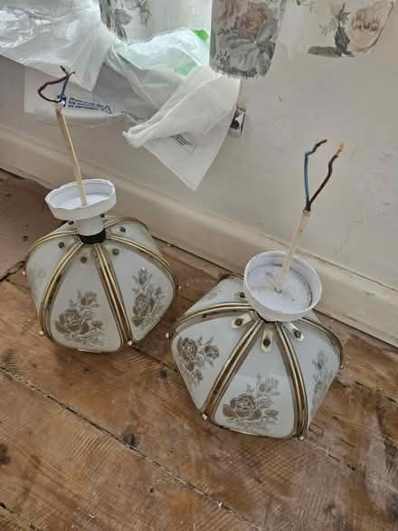 Photo of free 2 ceiling lampshades (Kingswood BS15) #2