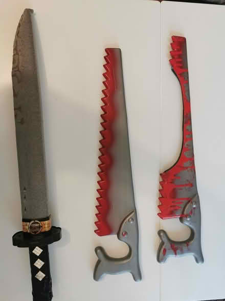 Photo of free Toy sword & saws for fancy dress (RG4 Caversham) #1