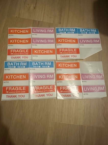 Photo of free Moving labels / stickers (East molesey) #1