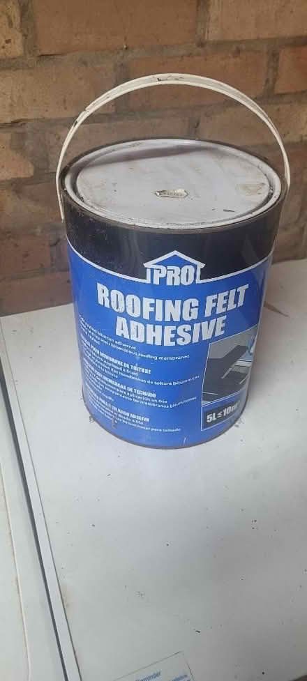 Photo of free Roofing felt adhesive 5L. Unopened (Stonydelph B77) #1