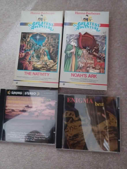 Photo of free Bible story VHS tapes and music (Central Park, Ottawa) #1