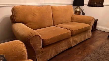 Photo of free Three seater seater & one arm chair (Llangollen Chester) #1