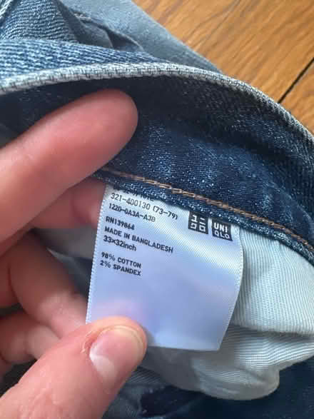Photo of free Uniqlo men’s jeans 33x32 (Clinton Hill, Brooklyn) #3