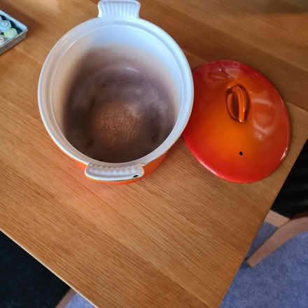 Photo of free Cast iron pan & lid (Raynes Park SW20) #1