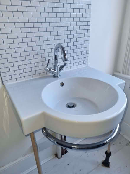 Photo of free Basin with towel rail. Taps. Pop up waste (Eastbourne BN21) #3