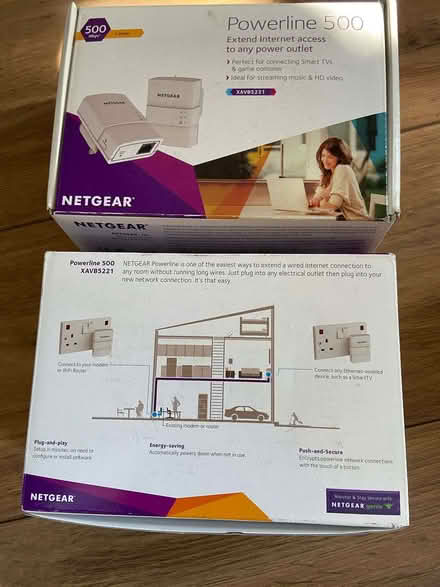 Photo of free 2 boxes of NetGear Powerline 500 (Barkham RG41) #1