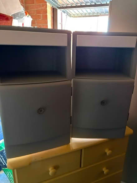 Photo of free Bed side table pair (Thrapston) #1
