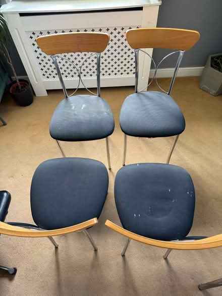 Photo of free Glass table and four chairs (Lichfield WS14) #2