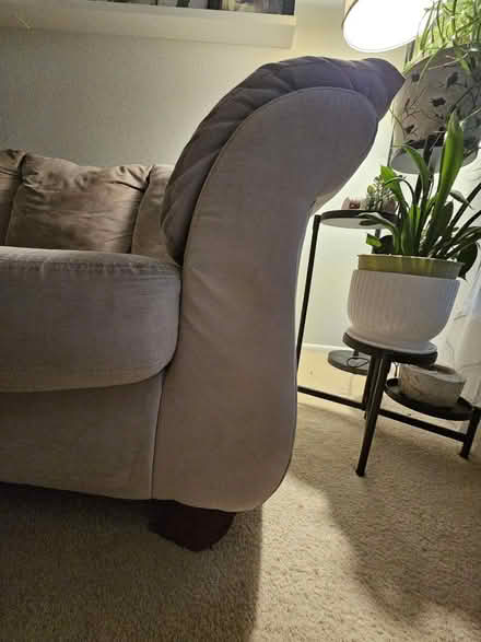 Photo of free Microfiber cream color couch (Westminster) #2
