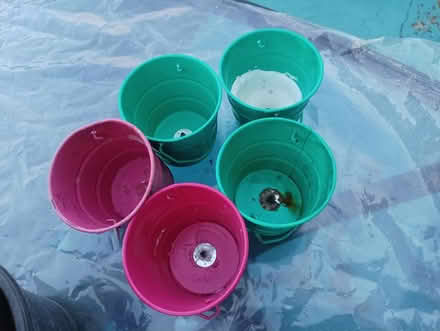 Photo of free 5 x small metal pots (RG2 south Reading) #1