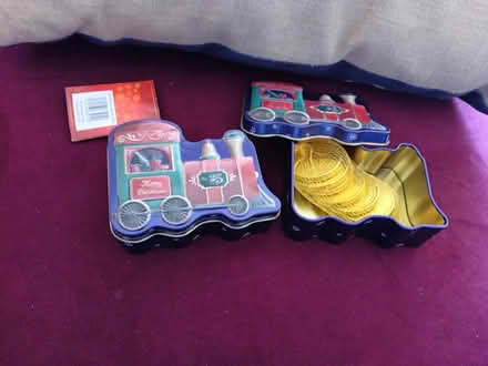 Photo of free X2 mini train tins with choc coins (Chelmsford CM2) #1