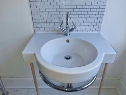 Photo of free Basin with towel rail. Taps. Pop up waste (Eastbourne BN21) #2