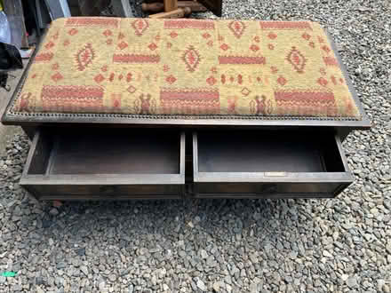 Photo of free Upholstered bench with drawers (Clee hill) #1