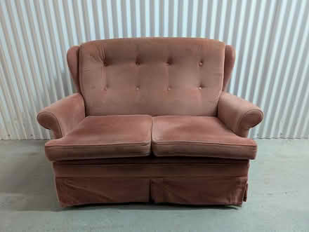Photo of free Salmon Coloured Velvet Lounge Suite (Camperdown, NSW) #1