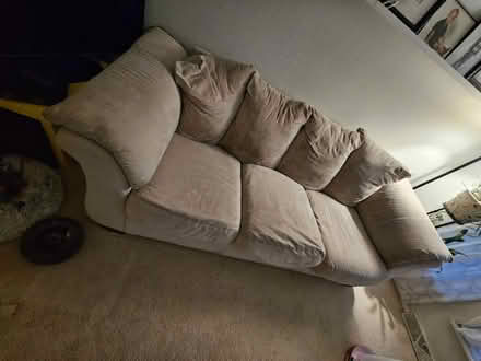 Photo of free Microfiber cream color couch (Westminster) #3