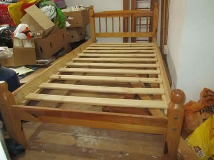 Photo of free Single wooden bed frame. (Ramshill Cross TQ3) #1