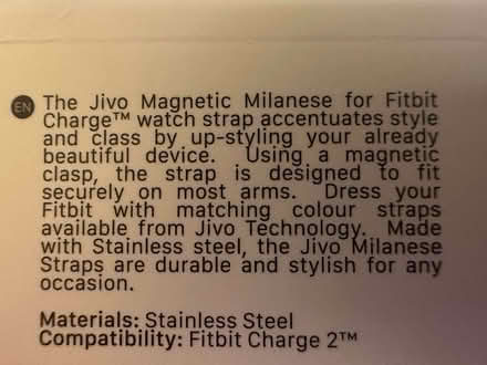 Photo of free Fitbit Charge 2 Metal Bracelet, Large, New, 5 (Westerham TN16) #2
