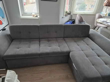 Photo of free Large L shape sofa bed (E130bg) #3