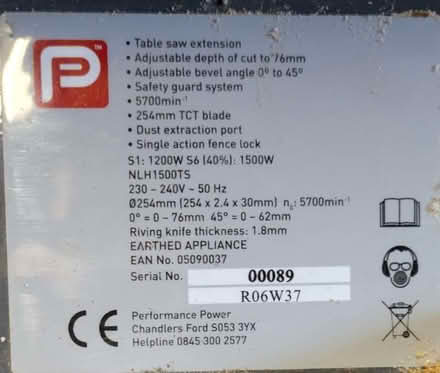 Photo of free Table Saw (Windmill Hill BN27) #2