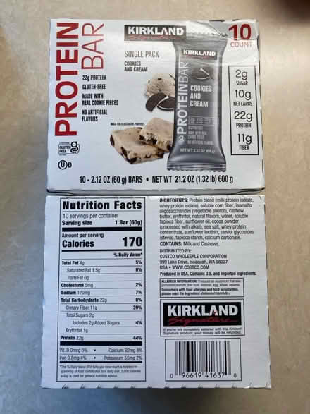 Photo of free 20 Kirkland protein bars (Old Mountain View) #1
