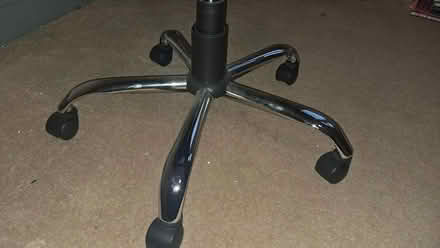 Photo of free Office chair. Adjustable height. Mesh back. 5 wheels. (Bramley LS13) #4