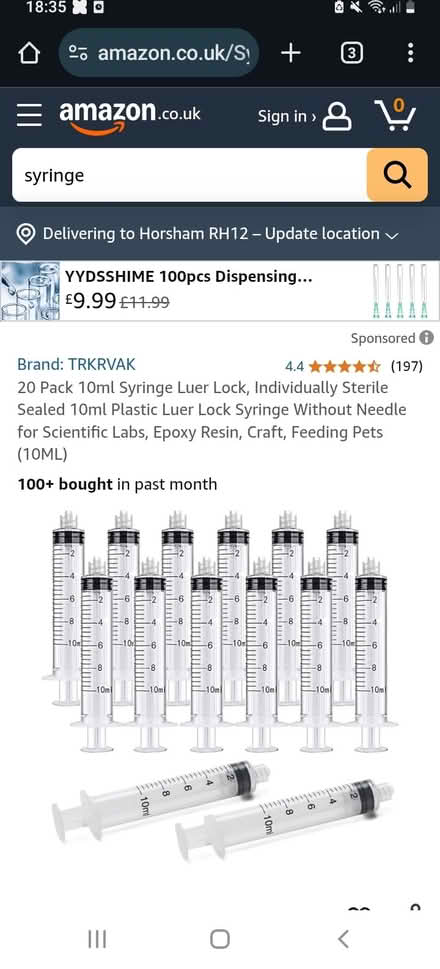 Photo of Syringes (Horsham, West Sussex) #1