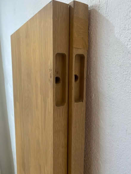 Photo of free Tall solid oak wooden shelves (Shakspeare Walk, N16) #3