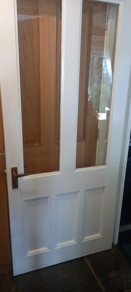 Photo of free Painted half glazed inside door (Stannington NE61 6EG) #1