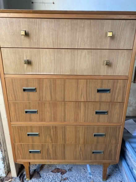 Photo of free Veneer chest of drawers (Stretton, alfreton) #1