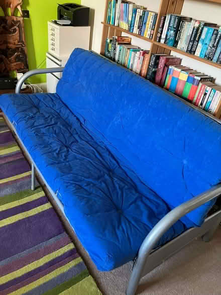 Photo of free Metal frame double futon sofabed, easy one-hand fold out (Eskbank EH22) #3