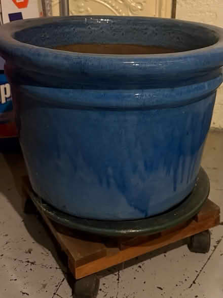 Photo of free Large heavy flower pot, saucer (Capitol Hill) #1
