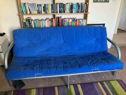 Photo of free Metal frame double futon sofabed, easy one-hand fold out (Eskbank EH22) #1