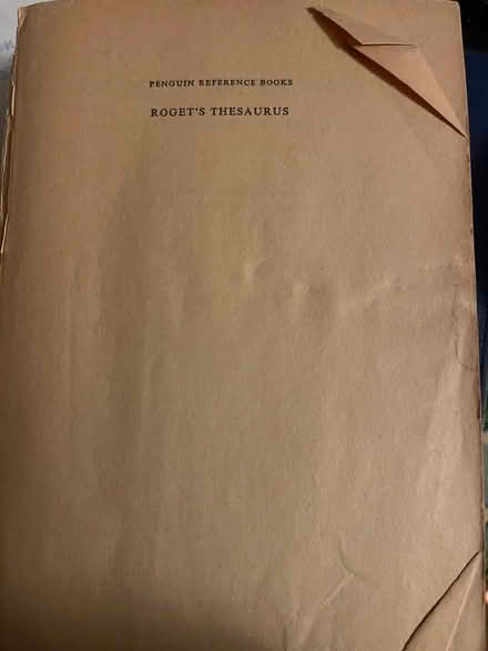 Photo of free Rojet’s Thesaurus,no cover (Finsbury Park N4) #2