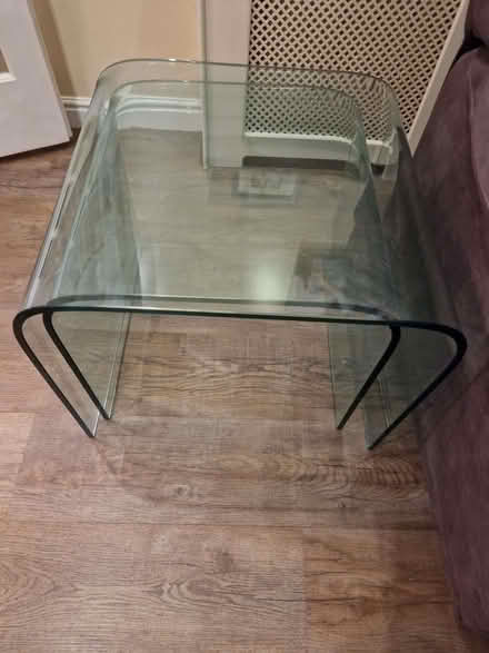 Photo of free Set of 3 nesting glass tables (Waterlooville PO7) #2