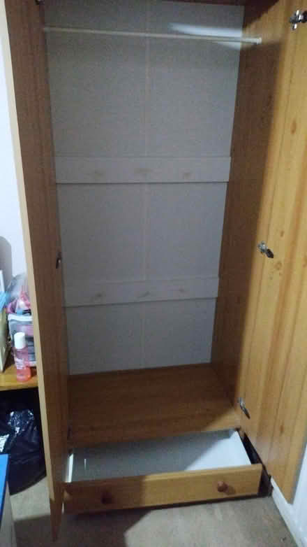 Photo of free Double wardrobe with single drawer (Whitley) #2