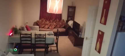 Photo of free Brown sofa with cushions (Wem SY4) #1