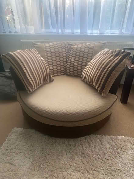 Photo of free DFS swivel chair with cushions (Staines) #2