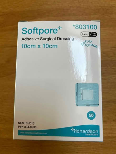 Photo of free Box of 50 softpore dressings (Mansfield nottinghamshire) #1