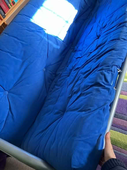 Photo of free Metal frame double futon sofabed, easy one-hand fold out (Eskbank EH22) #4