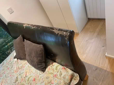 Photo of free Sleigh double bed with mattress (Cranfield) #3